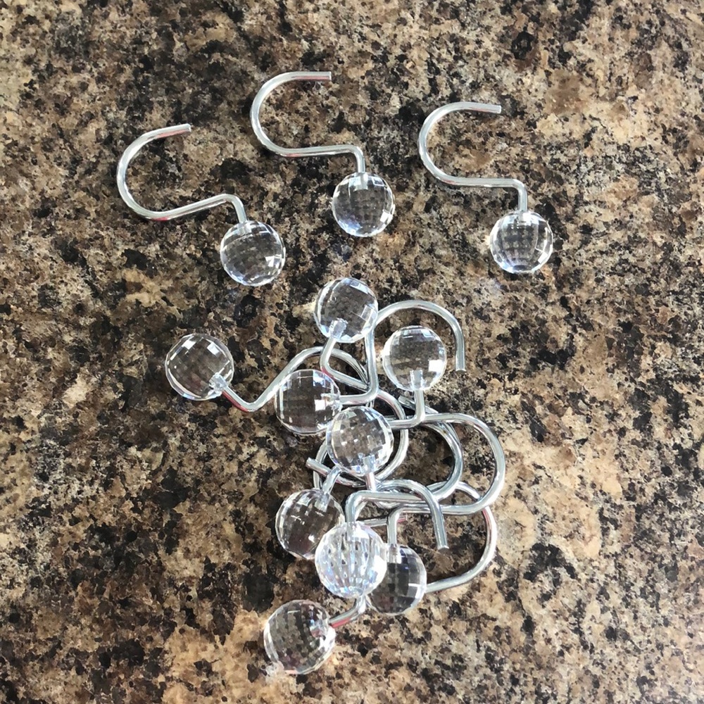Clear Shower Curtain Hooks